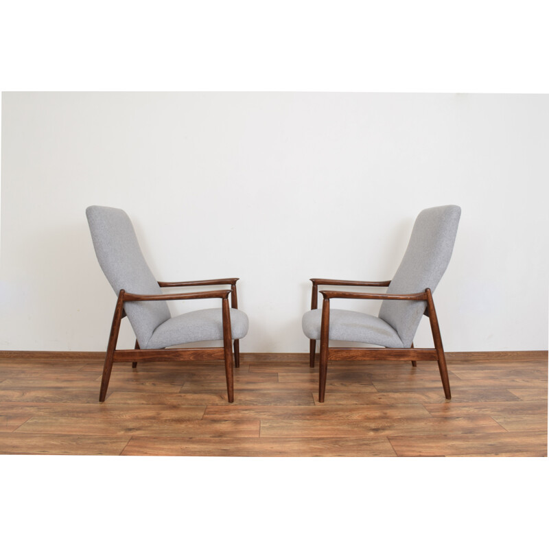 Pair of Mid-Century Lounge Chair by E. Homa Polish 1960s