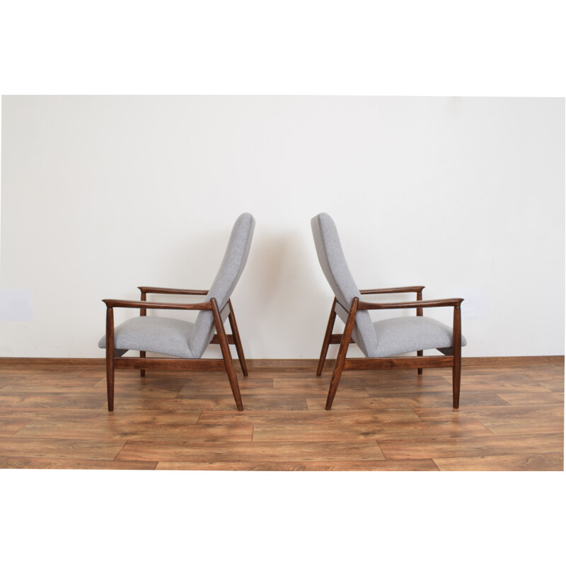 Pair of Mid-Century Lounge Chair by E. Homa Polish 1960s