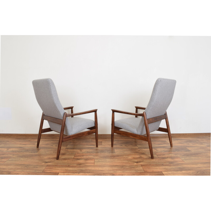 Pair of Mid-Century Lounge Chair by E. Homa Polish 1960s
