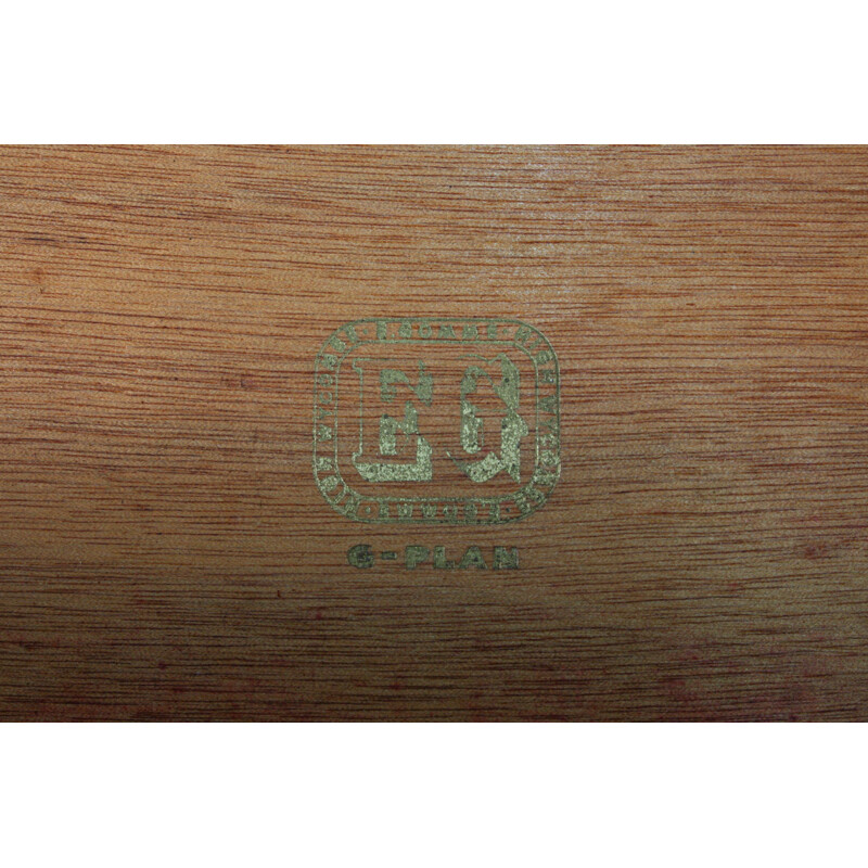 Enfilade vintage en bois et laiton de G-Plan 1960