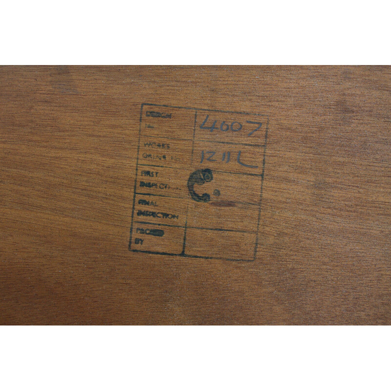 Enfilade vintage en bois et laiton de G-Plan 1960