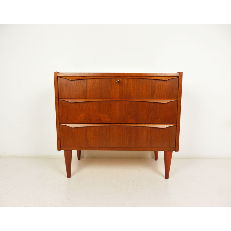 Commode en teck vintage, Danemark, 1960