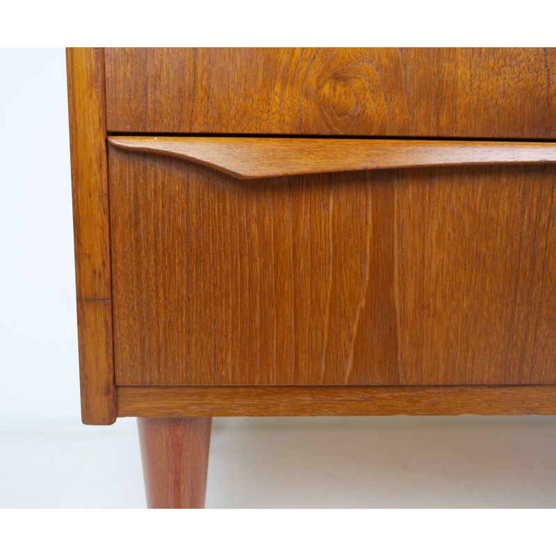 Commode en teck vintage, Danemark, 1960