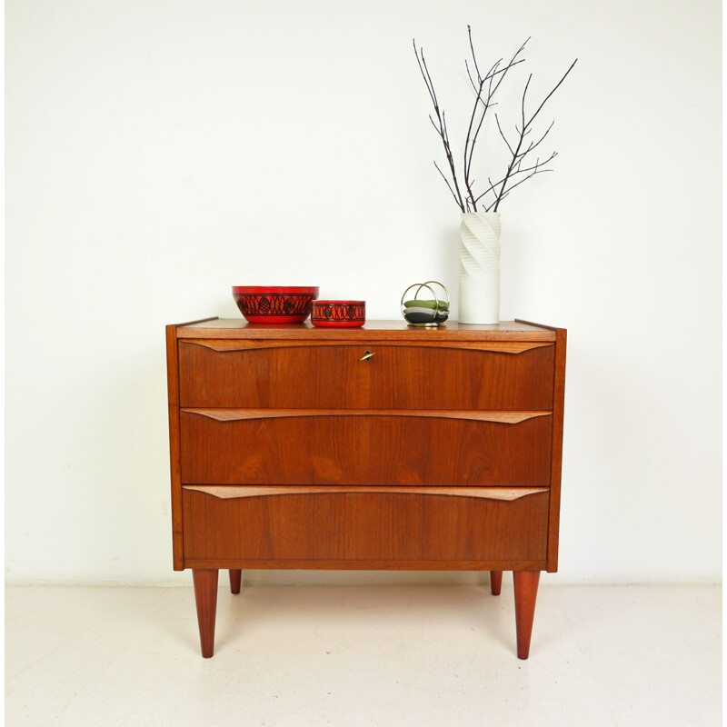 Teak Chest of Drawers, Denmark, 1960s