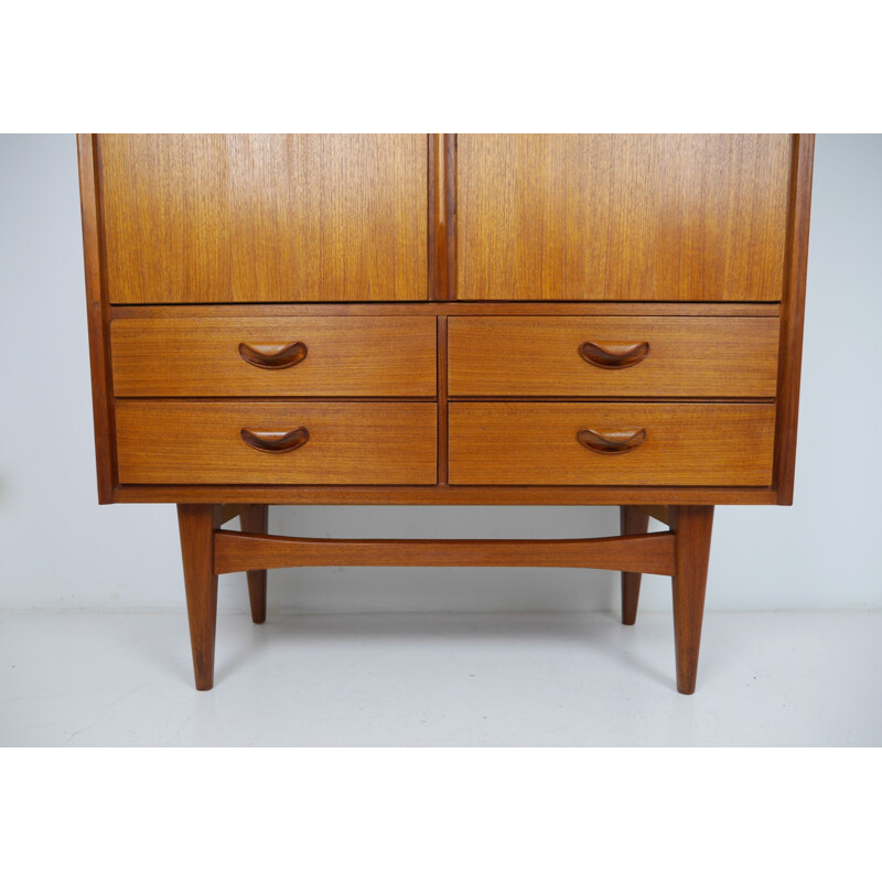 Teakwood Highboard, Denmark, 1960s 