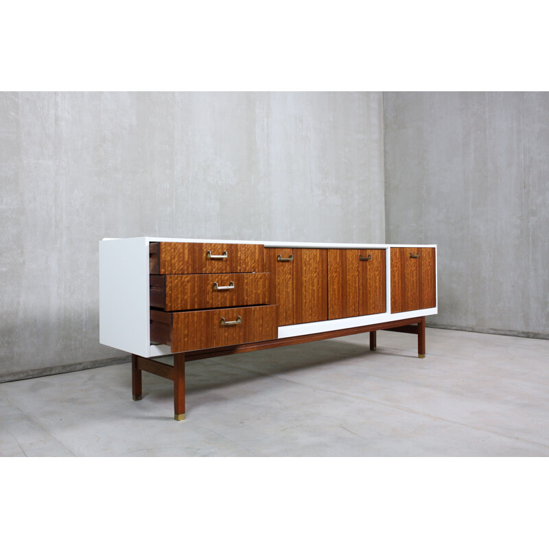 Enfilade vintage laquée blanc 1960