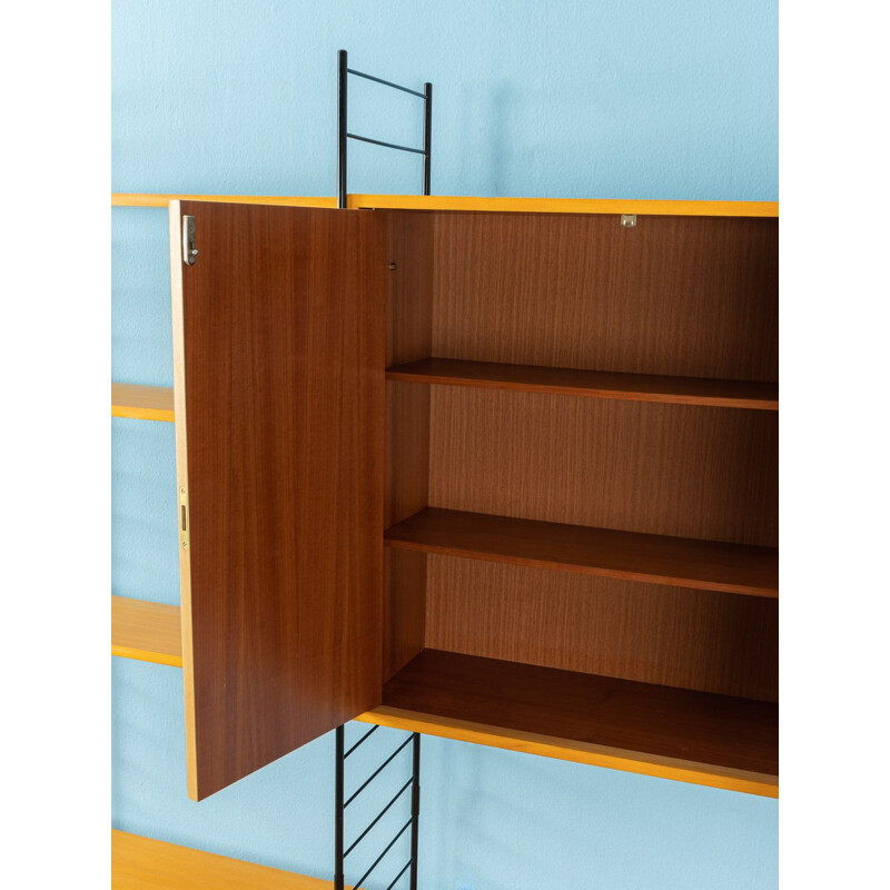 Vintage wall unit in ash veneer 1960s