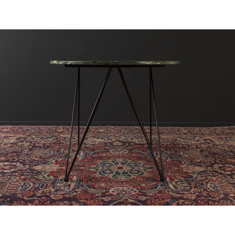 Vintage table with a green marble top 1960