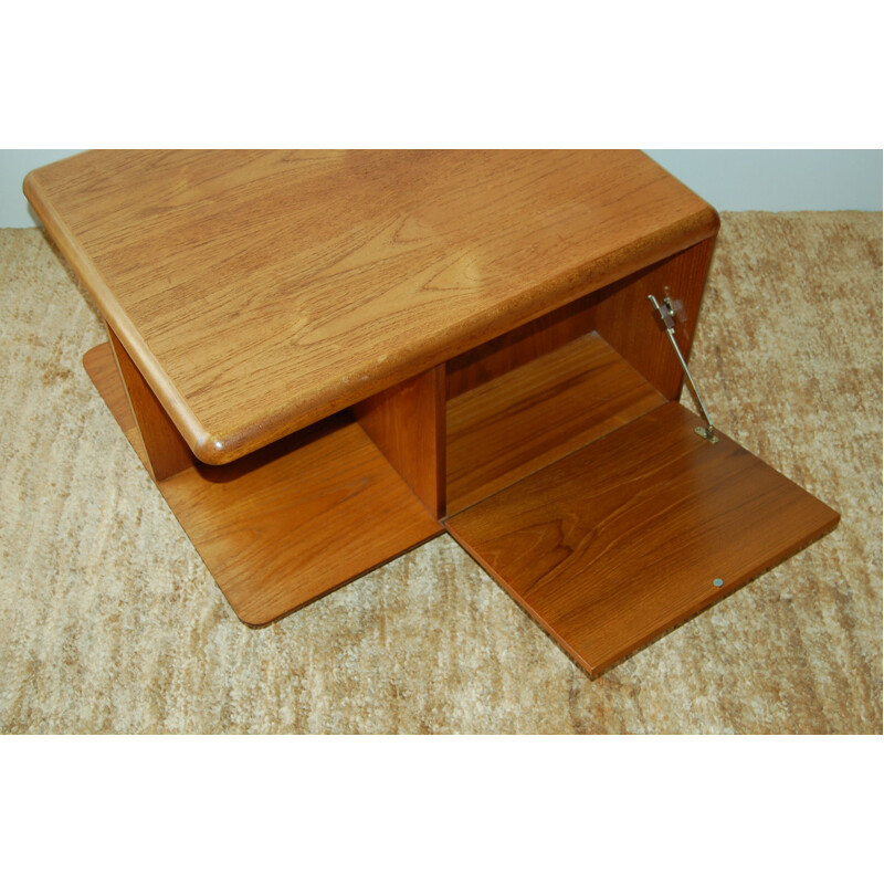 Vintage teak Meredrew coffee table and storage unit 1970s