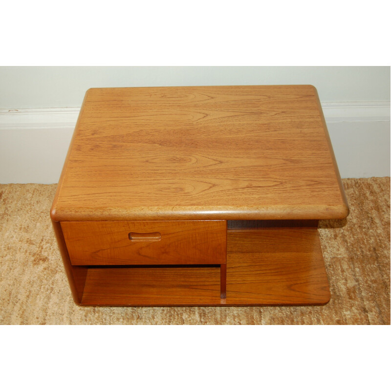 Vintage teak Meredrew coffee table and storage unit 1970s