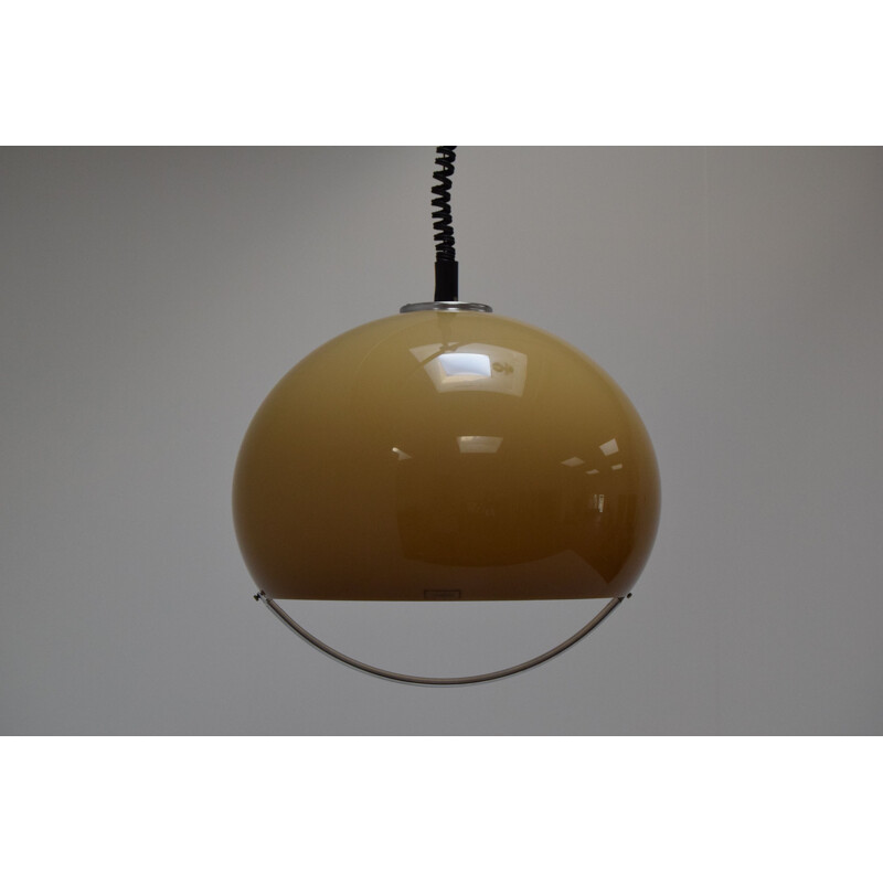 Mid-century Large Pendant Meblo Designed by Harvey Guzzini, Space Age,1970s