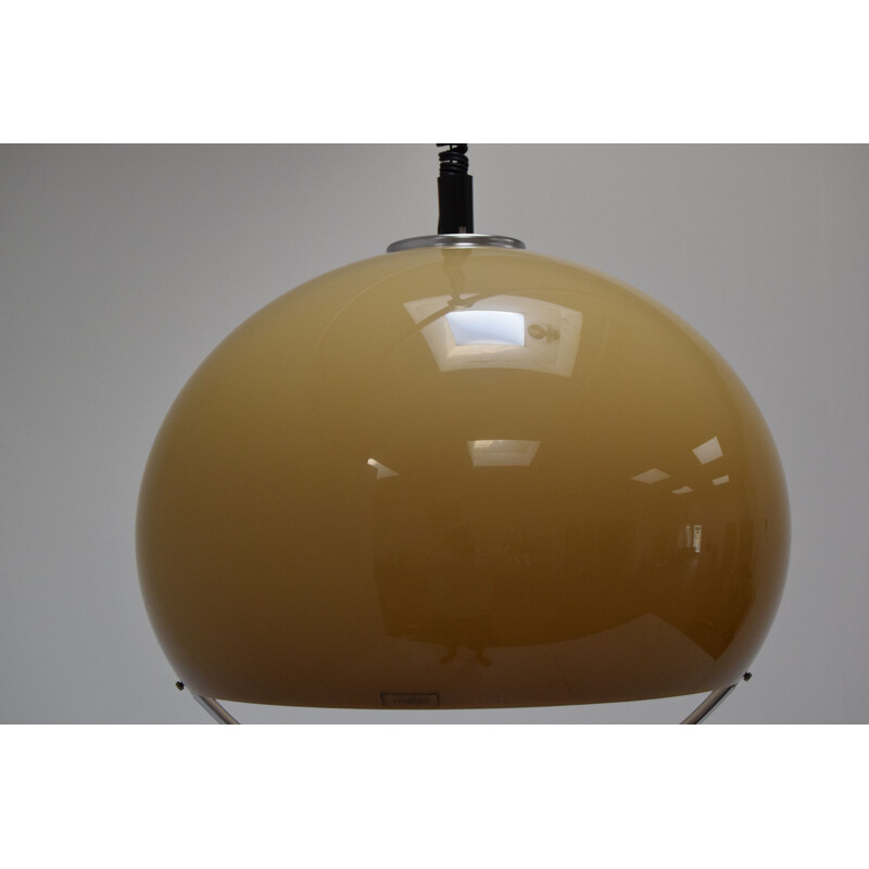 Mid-century Large Pendant Meblo Designed by Harvey Guzzini, Space Age,1970s