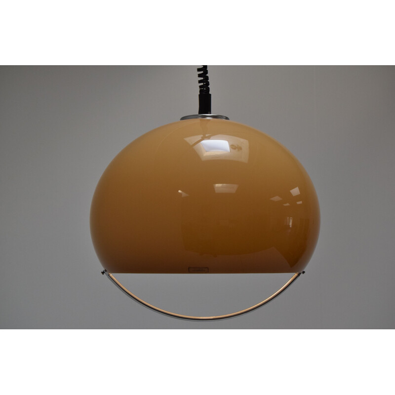 Mid-century Large Pendant Meblo Designed by Harvey Guzzini, Space Age,1970s