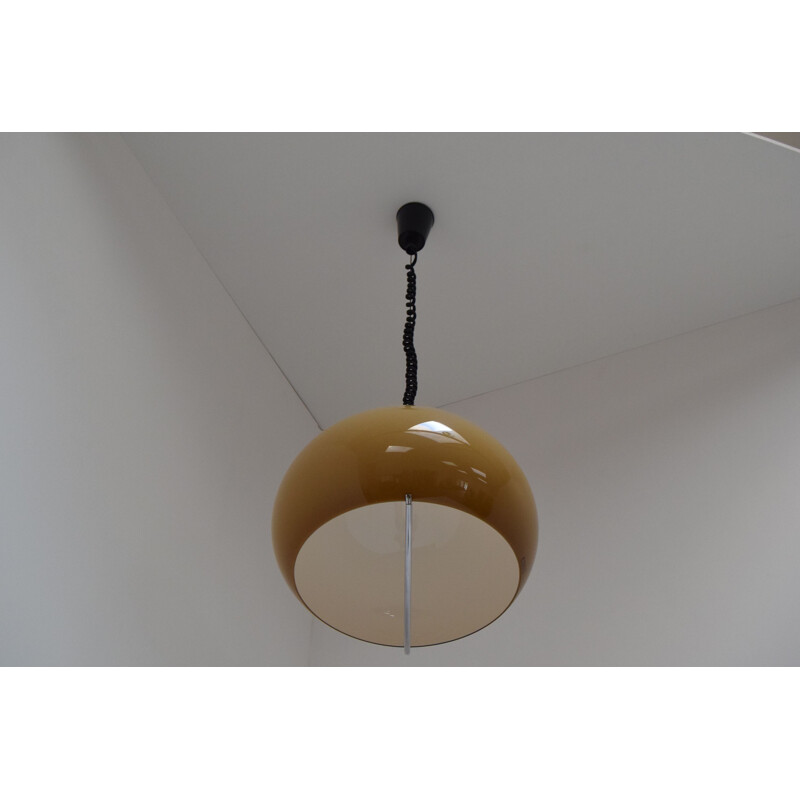 Mid-century Large Pendant Meblo Designed by Harvey Guzzini, Space Age,1970s