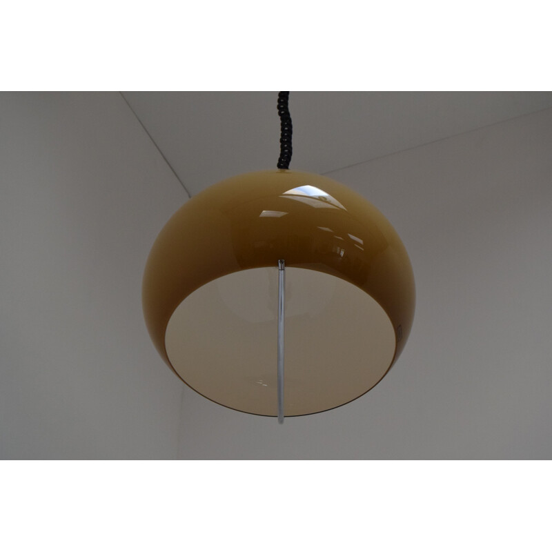 Mid-century Large Pendant Meblo Designed by Harvey Guzzini, Space Age,1970s