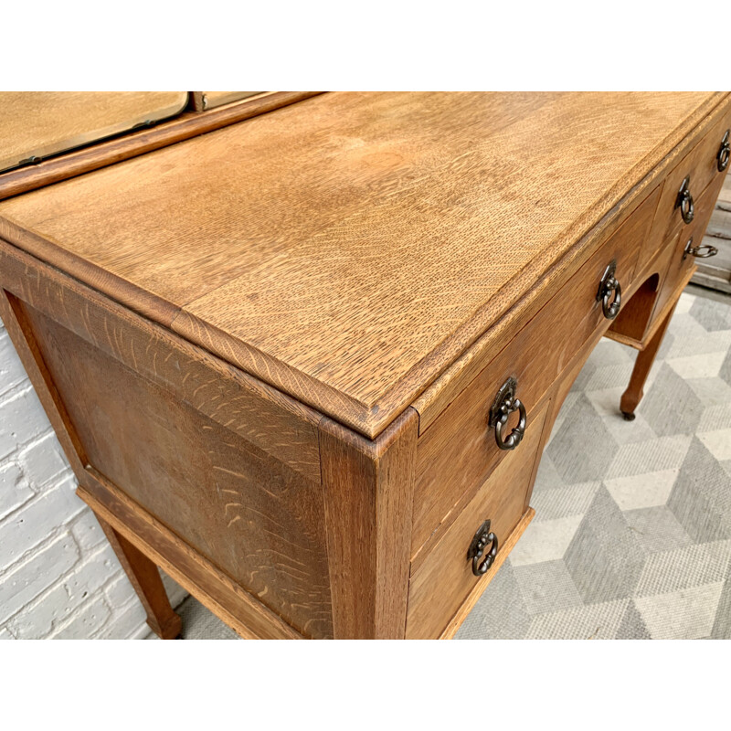 Vintage Dressing Table with Mirror and Drawers  1950