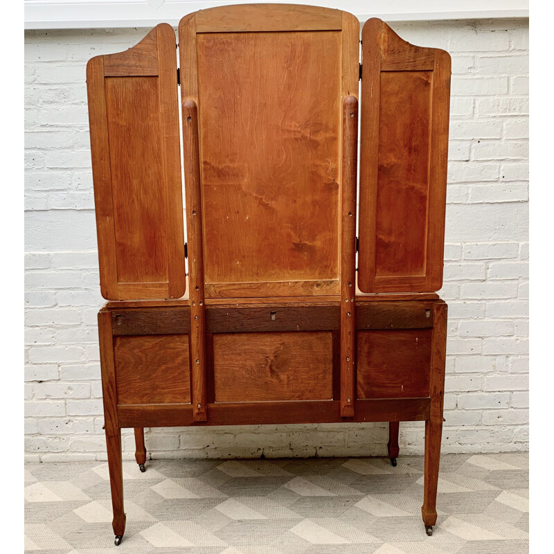 Vintage Dressing Table with Mirror and Drawers  1950