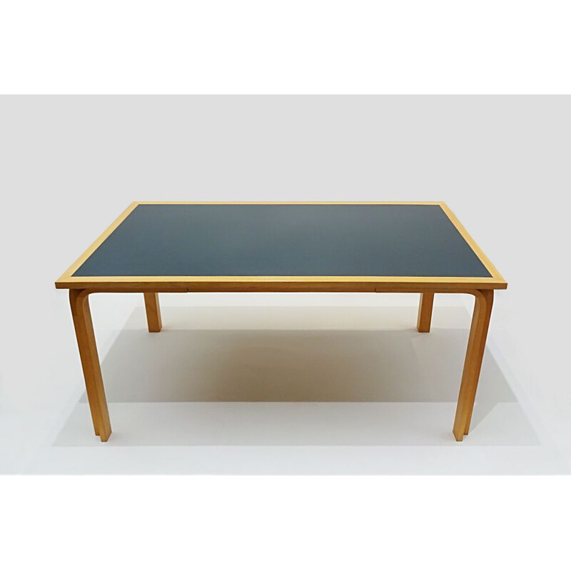 Vintage Beech bentwood dining table of Alvar Aalto Magnus Olesen Danish