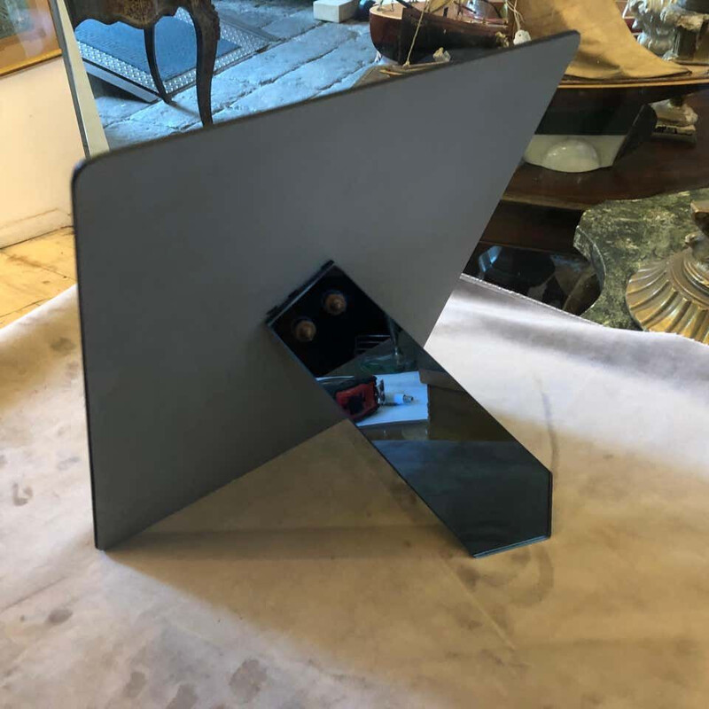 Mid-Century  Glass Italian Table Mirror 1970