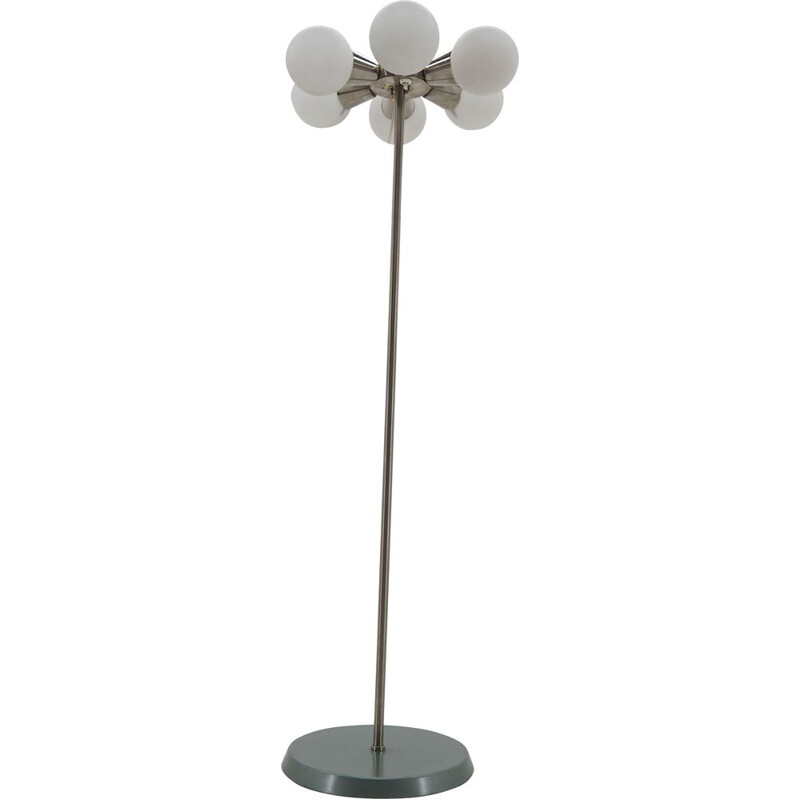 Midcentury Floor Lamp from Kamenicky Senov, Sputnik,  Czechoslovakia, 1970s