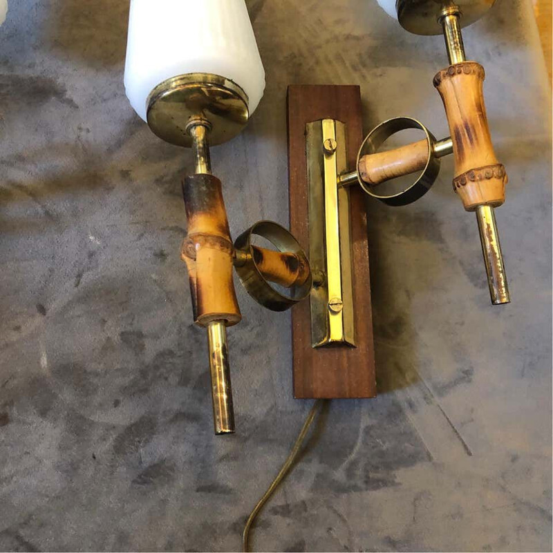 Mid-Century Modern Set of two Italian Wall Sconces 1950