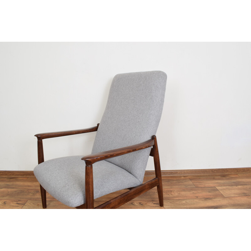 Fauteuil lounge vintage  par E. Homa polonaise 1960