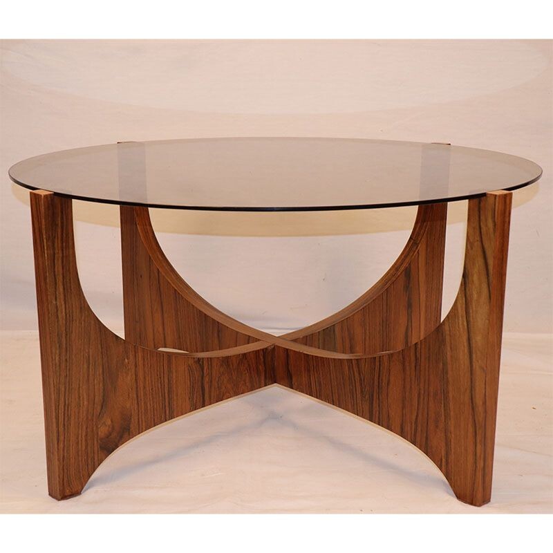 Vintage scandinavian rosewood coffee table 1960
