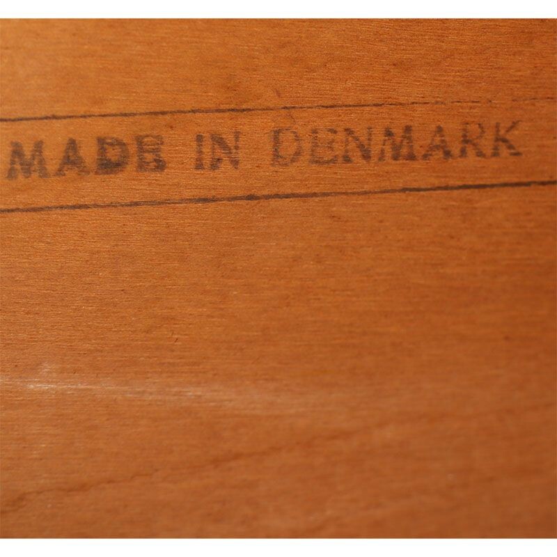 Secrétaire vintage danois Samcom en teck scandinave 1960