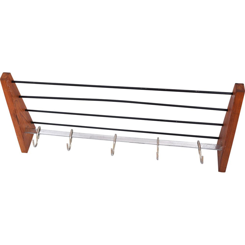 Vintage coat rack, Brasel Czechoslovakia, 1950s