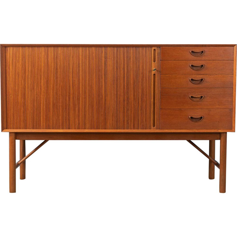 Vintage highboard Solid teak Søborg Møbelfabrik 1960s