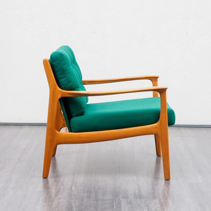 Mid century armchair in cherrywood,  1960s