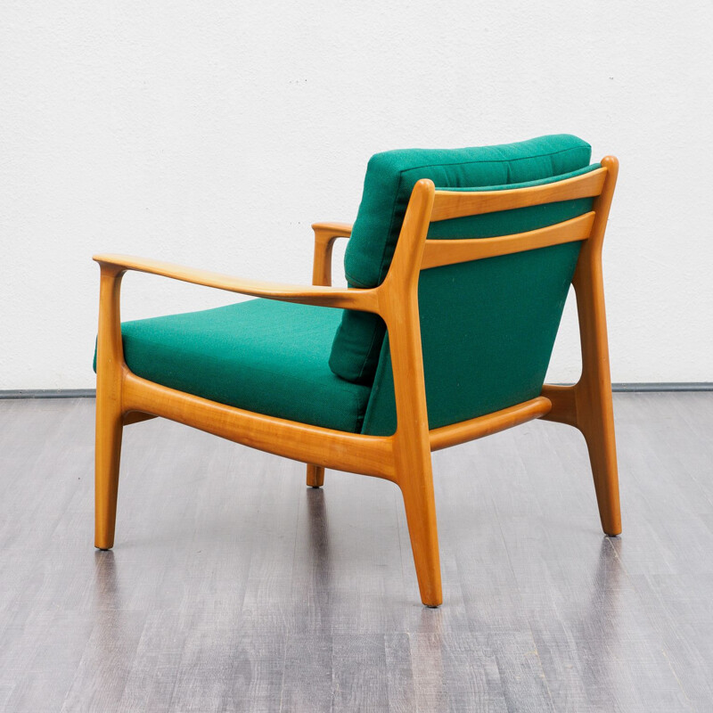 Mid century armchair in cherrywood,  1960s