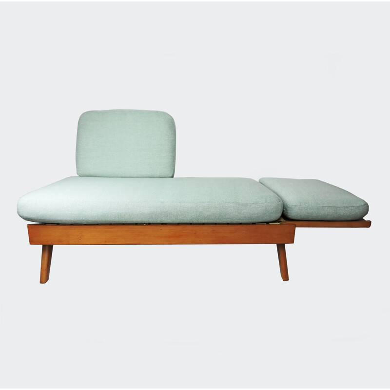 Vintage Agave Fabric Upholstered Day Bed Sofa, 1960s
