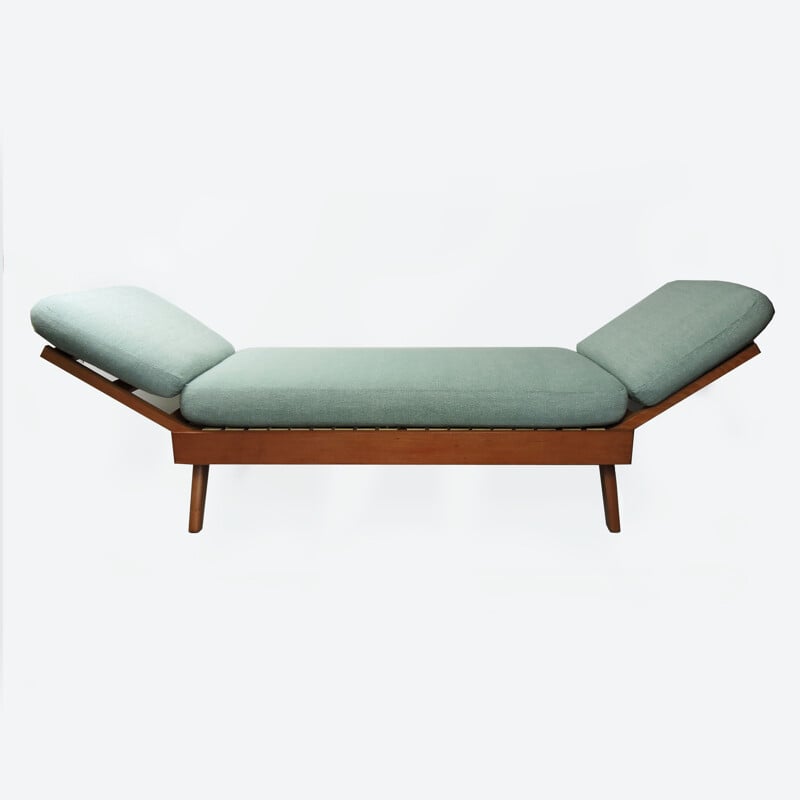 Vintage Agave Fabric Upholstered Day Bed Sofa, 1960s
