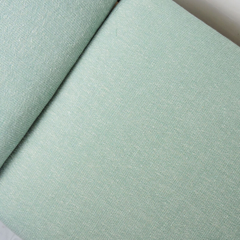 Canapé-lit vintage rembourré en tissu d'agave  1960