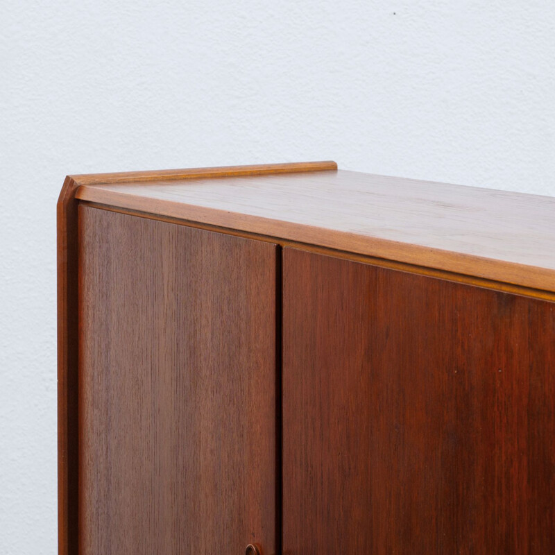 Vintage teak highboard Scandinavian 1960s