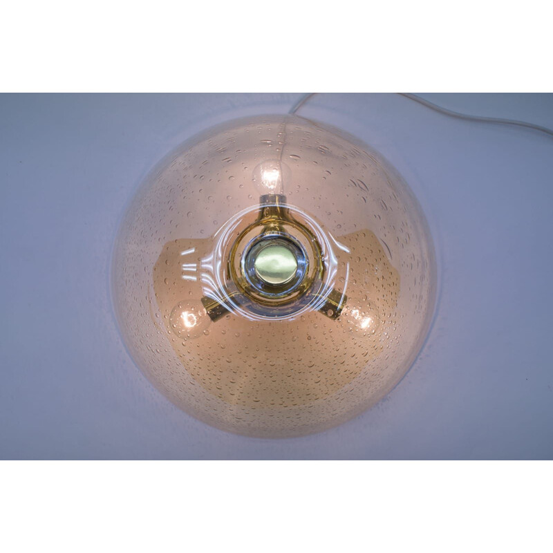 Vintage Glass Ceiling Lamp from WILA, 1970s