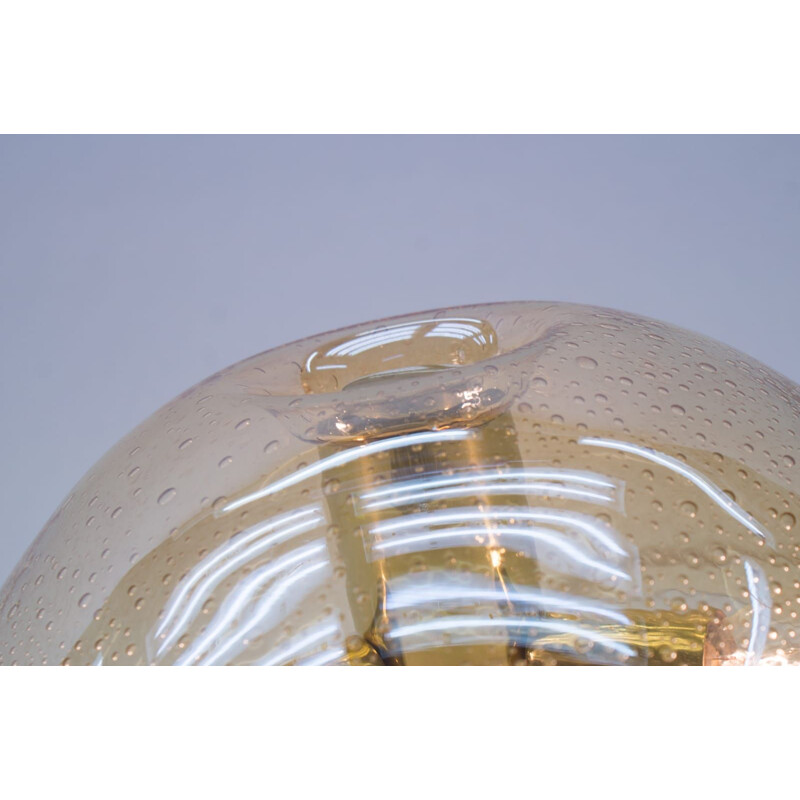 Lámpara de techo de cristal vintage de WILA 1970