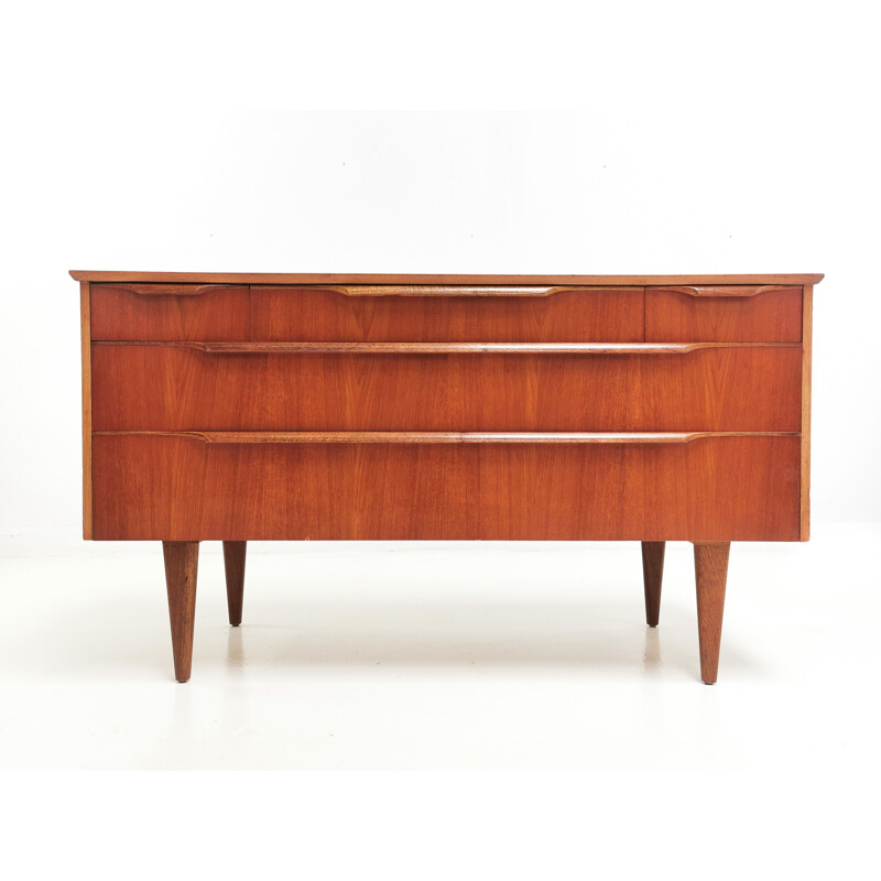 Mid Century Sideboard Chest of Drawers, Teak 1960s