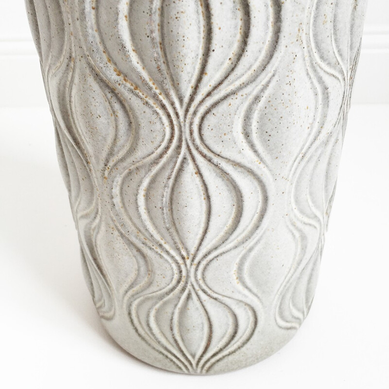 Grand vase Scheurich "Oignon" en céramique Fat Lava - 1970
