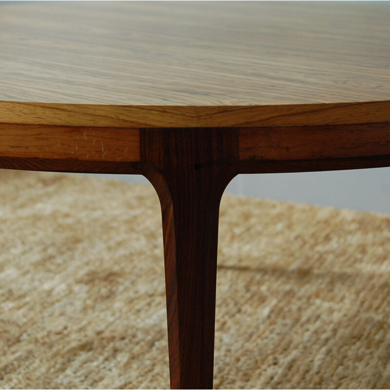 Vintage rosewood coffee table from Silkeborg, Denmark