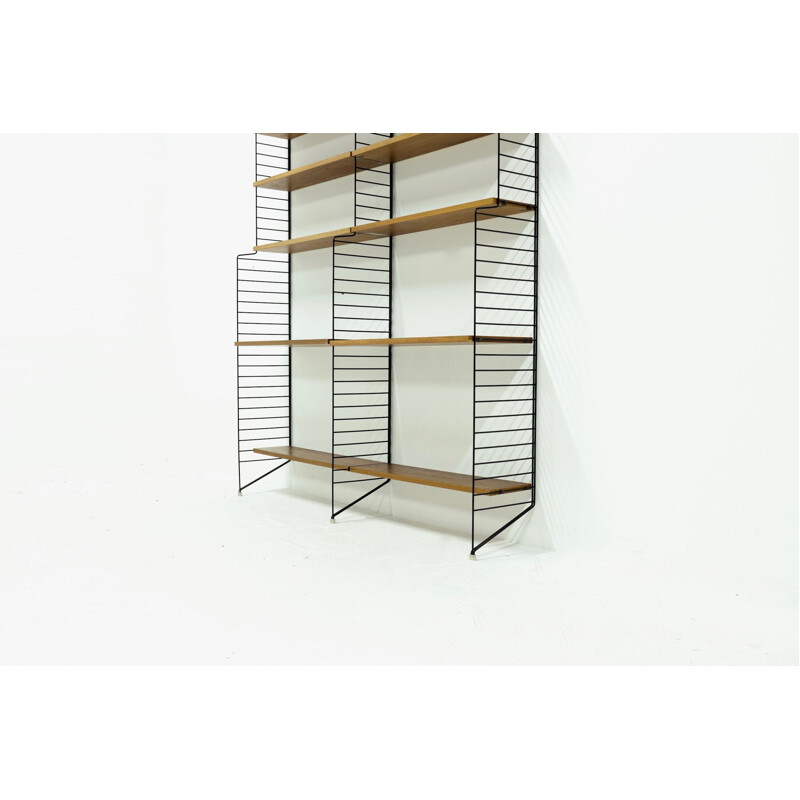 Vintage Modular Teak Shelving Unit by Nils Strinning for String AB SWeden 1960s