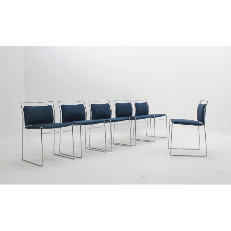 Set of 6 Vintage Gavina chairs by Kazuhide Takahama 1970s