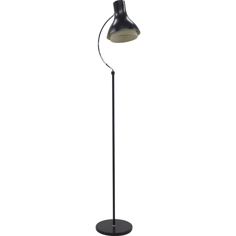 Vintage metal floor lamp by Josef Hurka for Napako, Czechoslovakia 1960