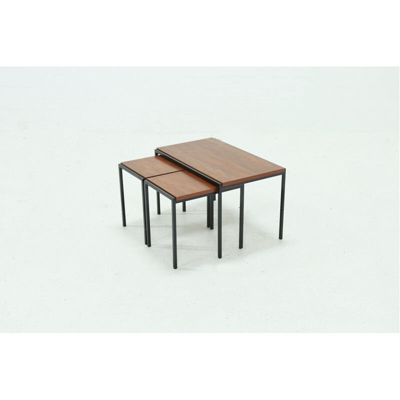 Tables gigognes vintage pastoe Série japonaise par Cees Braakman 1960