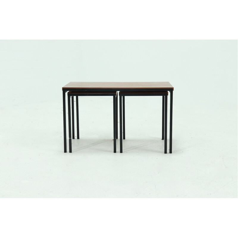 Tables gigognes vintage pastoe Série japonaise par Cees Braakman 1960