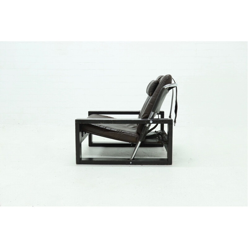 Vintage Brutalist Lounge Chair by Sonja Wasseur Dutch 1970s