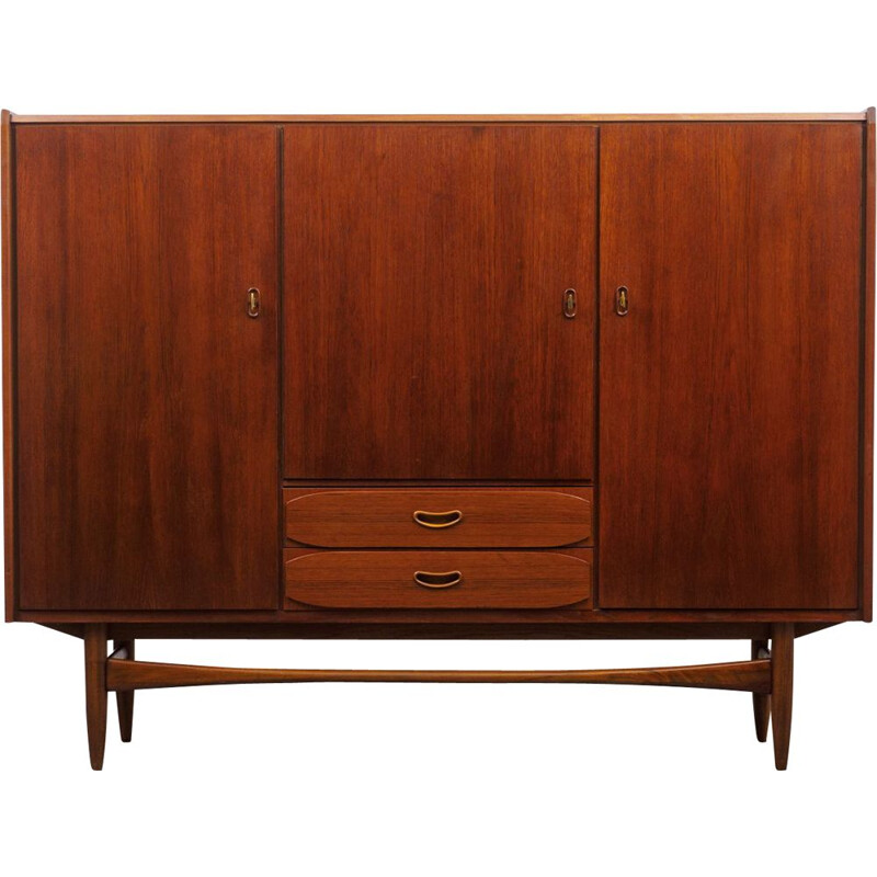 Vintage teak highboard Scandinavian 1960s