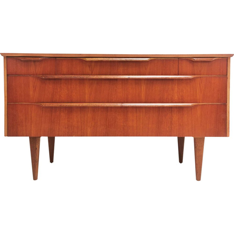 Mid Century Sideboard Chest of Drawers, Teak 1960s