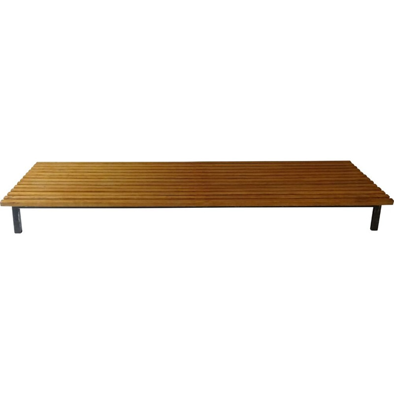 Vintage Cansado bench by Charlotte Perriand 1954